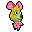 pixel sprite of penelope from animal crossing