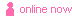 pink 'online now' text gif